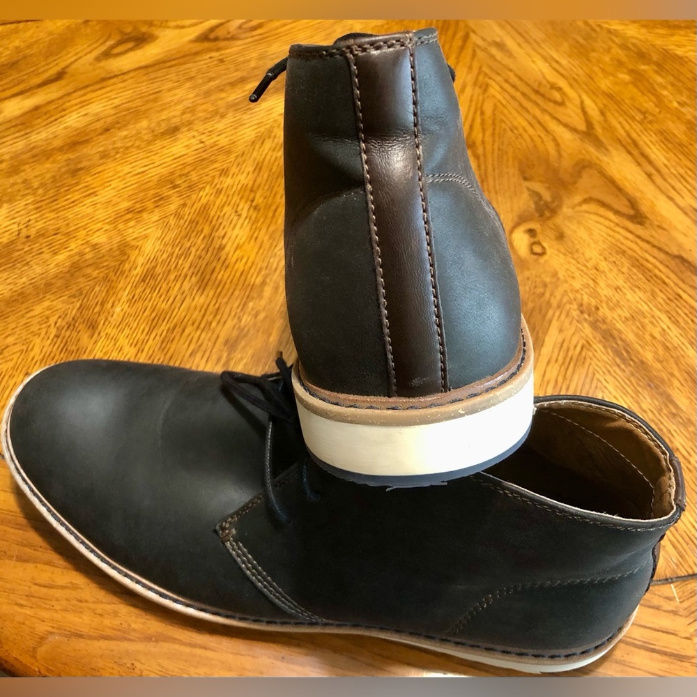 ALDO Men's Memory Foam Casual Mid-Top Leather Boots